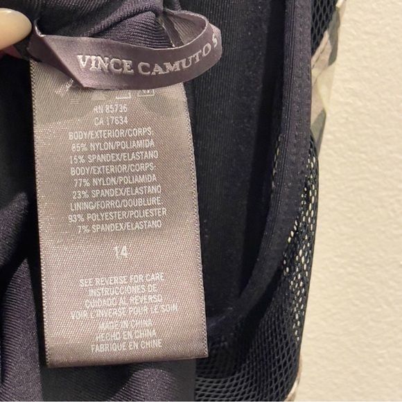 NWT- Vince Camuto Womens Rainforest Racerback One-Piece Size 14 - Picture 8 of 10